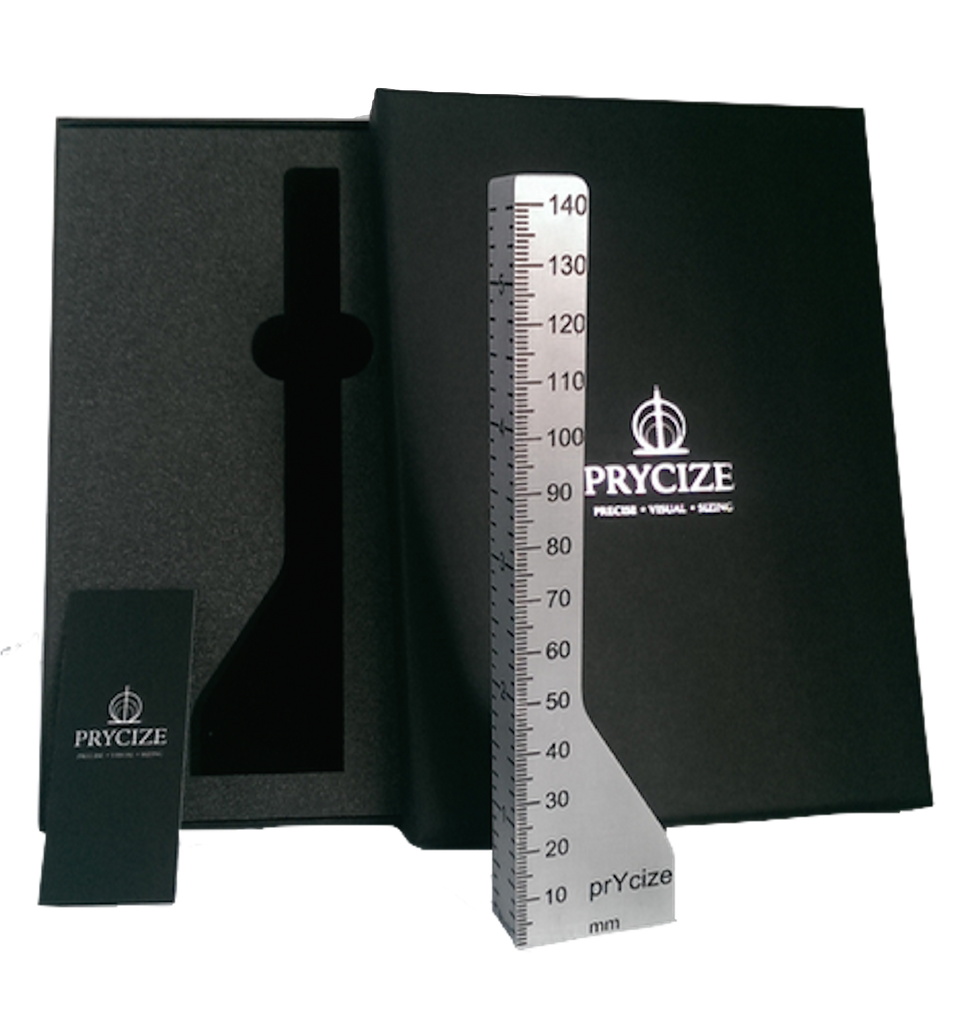 Prycize Midi Photographic ruler Height Gauge for use in photographing and measuring toys, miniatures, doll's furniture, antiques, figures and other small objects